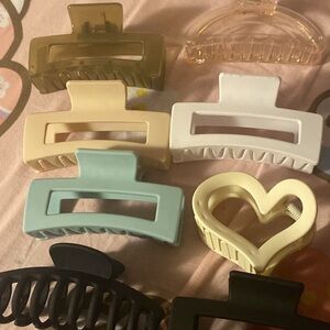 Colorful Hair Claw Clips Set